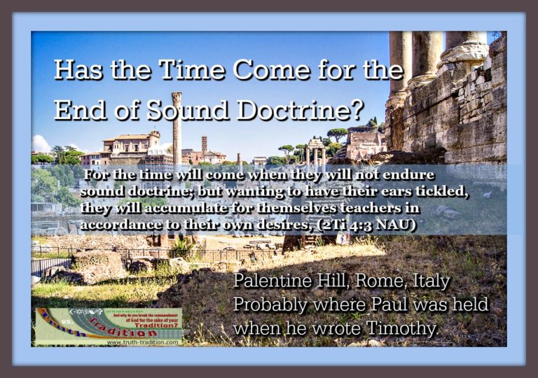 Has the Time Come for the End of Sound Doctrine